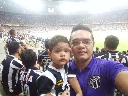 1° vez do meu filho Rafael no Castelão com vitória do Vozão..