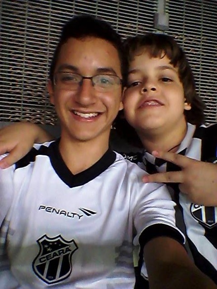 Eu e meu irmão Bergkamp Brasil no jogo Ceará x América-RN.