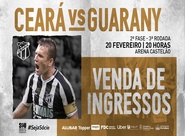 Confira as informações sobre a venda de ingressos para o jogo entre Ceará e Guarany (S)