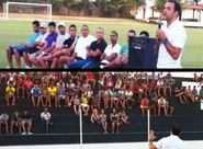 Ídolo alvinegro, Iarley concedeu palestra aos atletas da Base