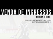 Ceará x CRB: Com valor a partir de 20 reais, venda de ingressos inicia nesse domingo