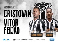 Lateral direito Cristovam e atacante Vitor Feijão reforçam o Vozão em 2019