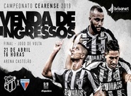 Cearense: Venda de ingressos para 2º jogo da final começa nesta segunda-feira