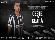 Série B: Em confronto direto, Oeste e Ceará se enfrentam hoje na Arena Barueri