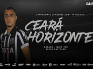 Pela 7ª rodada do Estadual, Ceará e Horizonte se enfrentam hoje, no Castelão