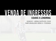 Venda de ingressos para Ceará e Londrina continua em todas as lojas oficiais do Clube