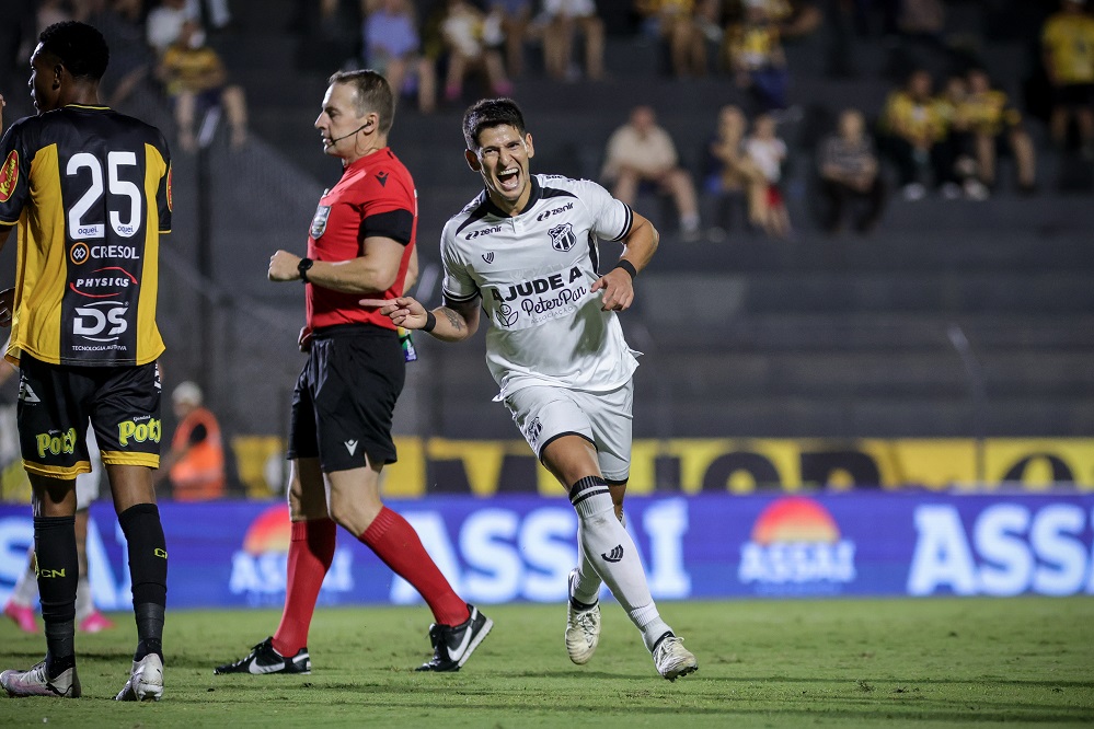 Com gols de Recalde, Barceló e Mugni, Ceará vence o Novorizontino por 3 a 0 fora de casa