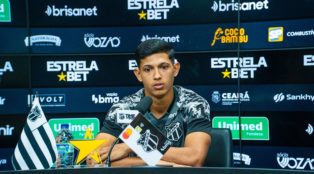 Vivendo um sonho, Erick Pulga se emociona ao falar do momento com a camisa do Ceará