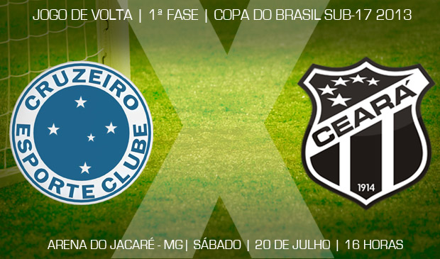Sub-17 do Ceará viaja para BH pensando no jogo de volta contra o Cruzeiro/MG