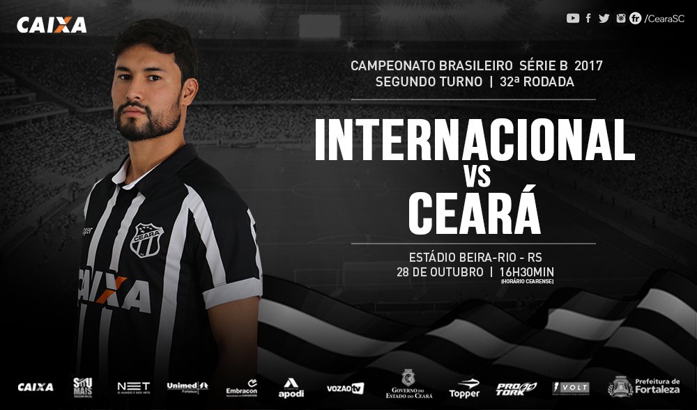 Série B: Internacional e Ceará se enfrentam hoje no Beira Rio