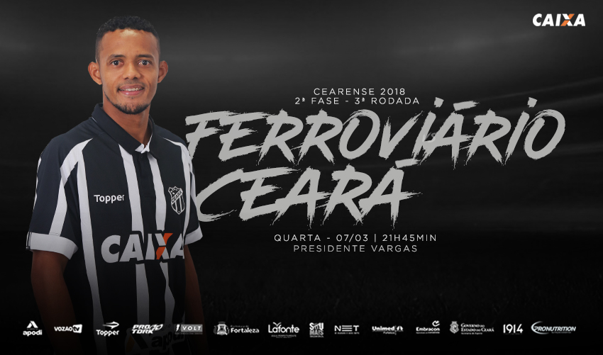 No Presidente Vargas, Ferroviário e Ceará se enfrentam pela 2ª fase do Campeonato Cearense