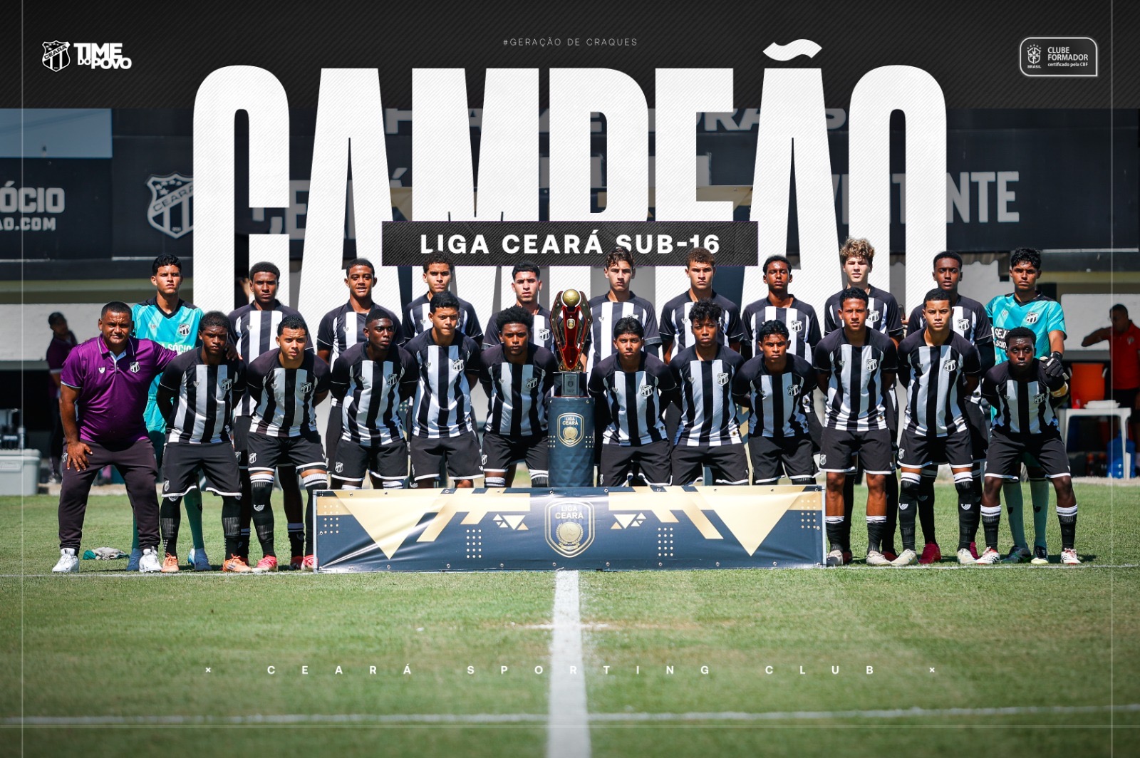 Sub-16: Ceará vence Ferroviário e conquista a Liga Ceará de forma invicta
