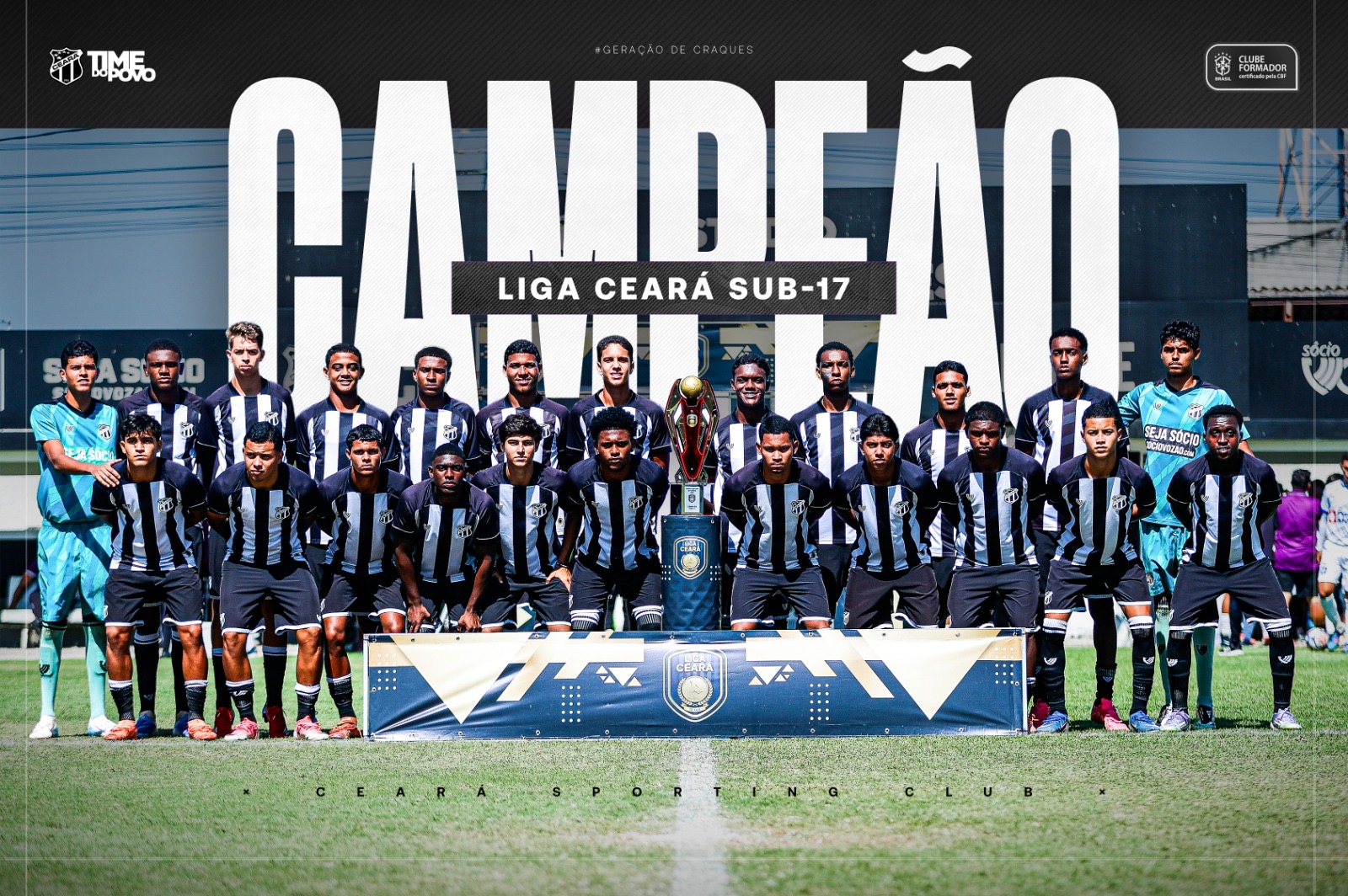 Sub-17: Ceará vence o Tirol por 4 a 1 na final e conquista a Liga Ceará