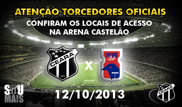 Confira os mapas de acessos para o jogo Ceará x Paraná