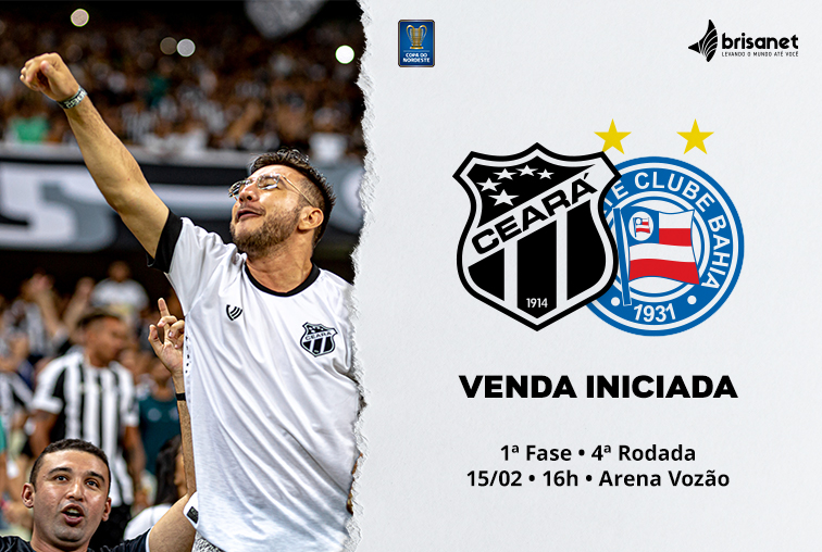 Confira informações sobre ingressos para Ceará x Bahia