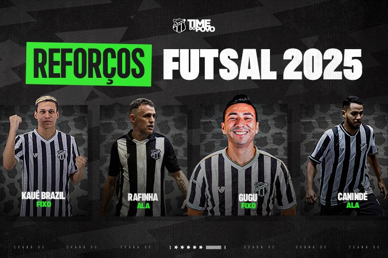 Futsal: Ceará acerta a contratação de mais três reforços: Gugu, Rafinha e Canindé