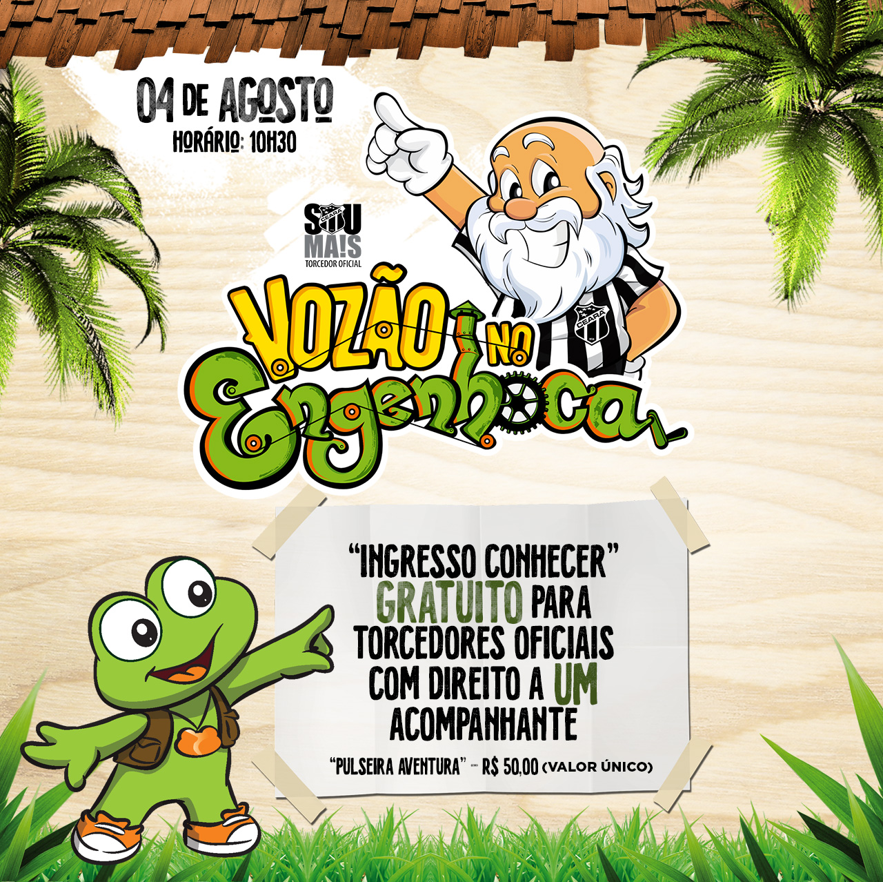 Sócio torcedor e família terão dia de diversão no Engenhoca park