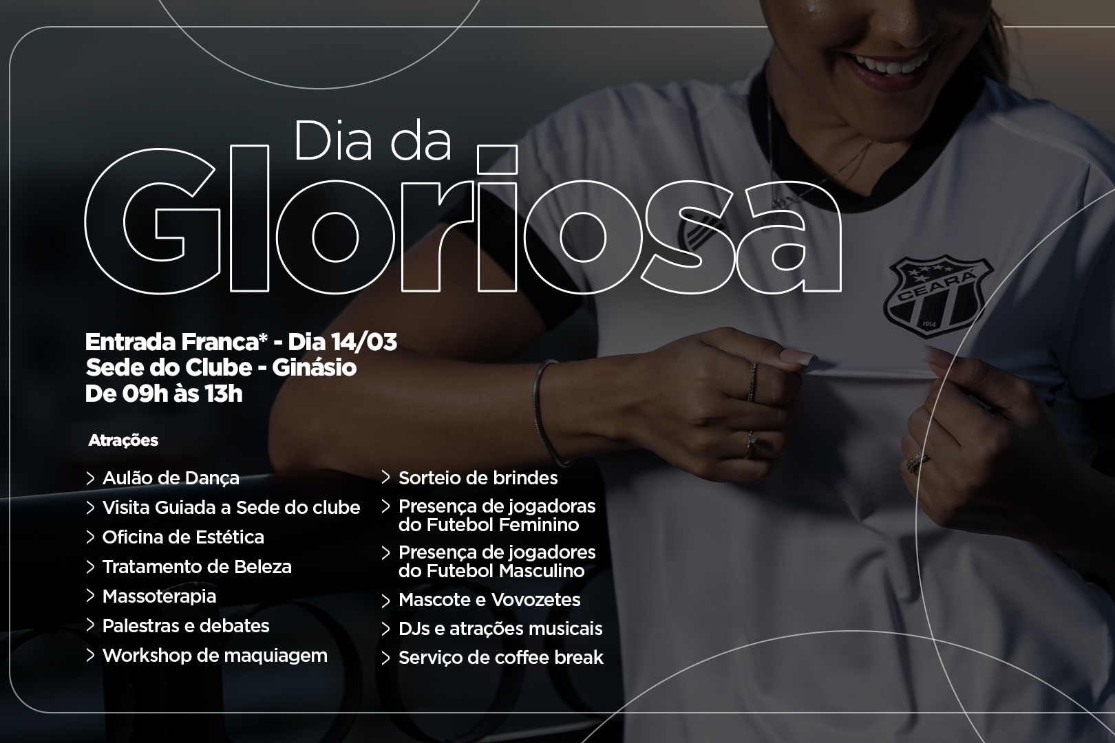 Dia da Gloriosa acontecerá sábado, 14/03, na sede do Mais Querido
