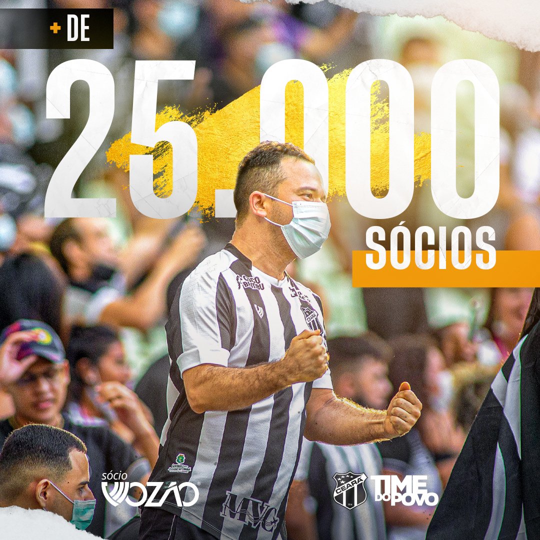 Sócio Vozão: Ceará supera a marca de 25 mil associados em seu programa de relacionamento oficial