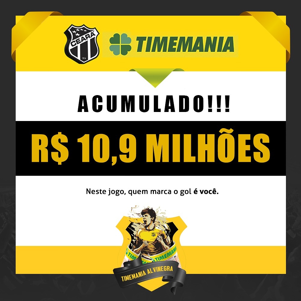 Prêmio da Timemania está acumulado novamente