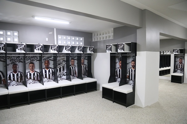 Em crescente evolução estrutural, Ceará inaugura novos vestiários do time profissional