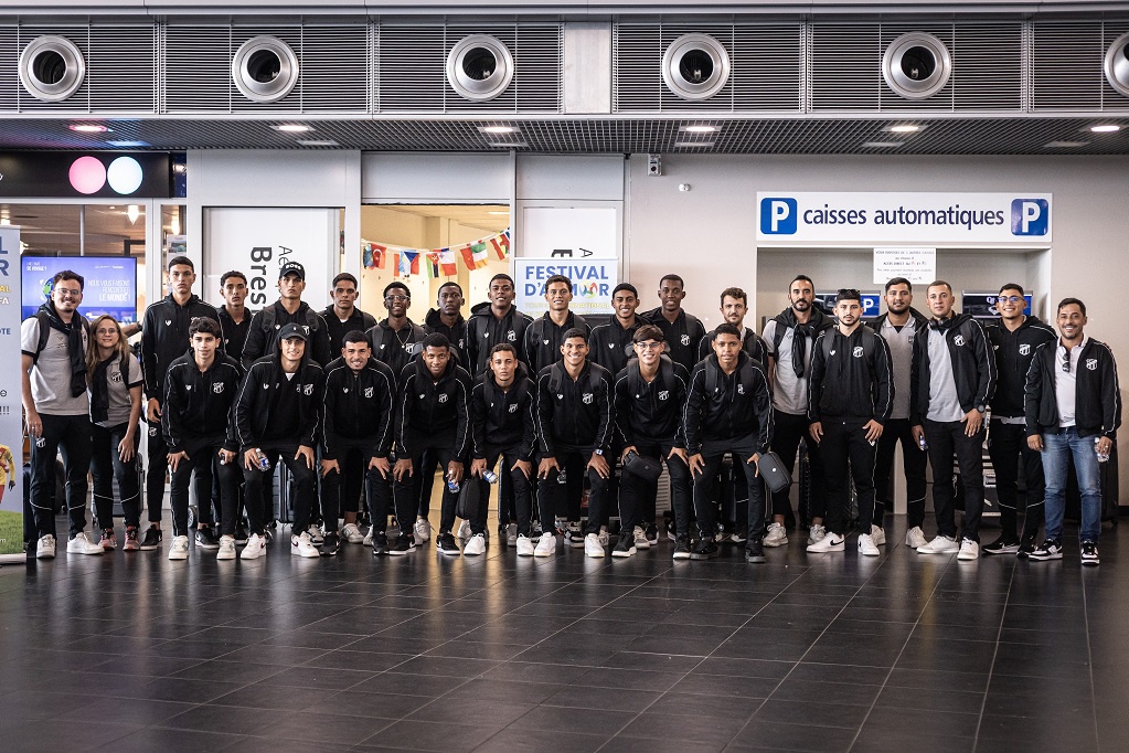 Sub-17: Delegação alvinegra chega à França para representar o Brasil no Festival D’Armor