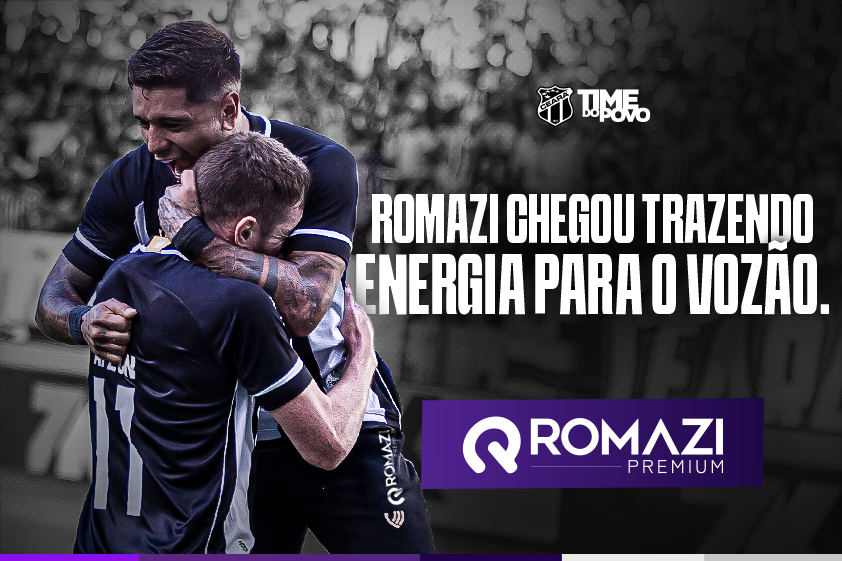 Comercial: Ceará acerta parceria com a Romazi e empresa patrocinará o Time do Povo até o final do ano