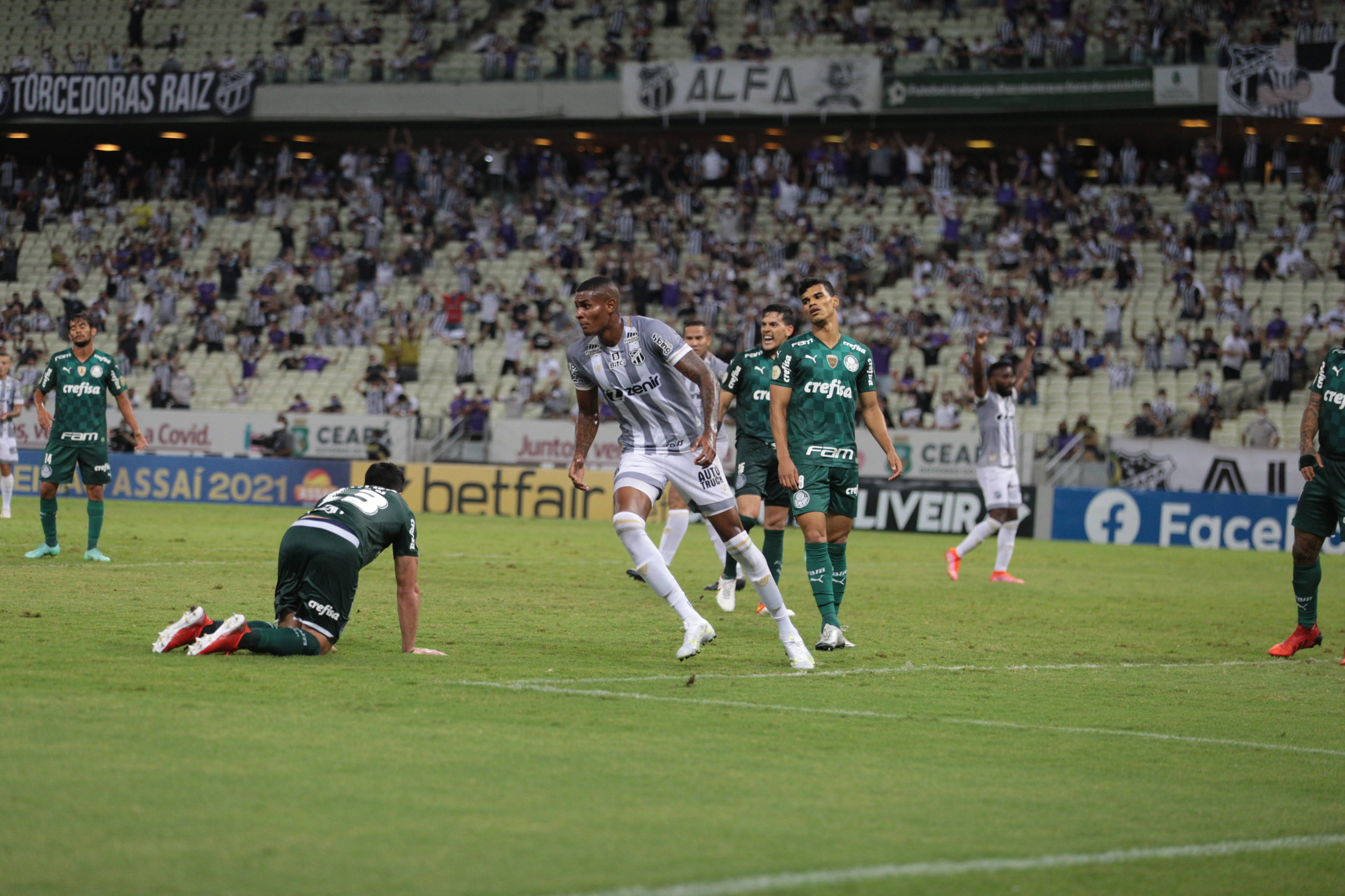 Ceará luta até o final, mas sofre revés do Palmeiras