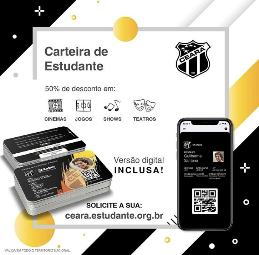 Vozão lança documento estudantil personalizado para o torcedor alvinegro