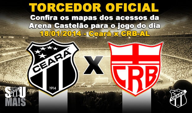 Confira os mapas de acessos para o jogo Ceará x CRB