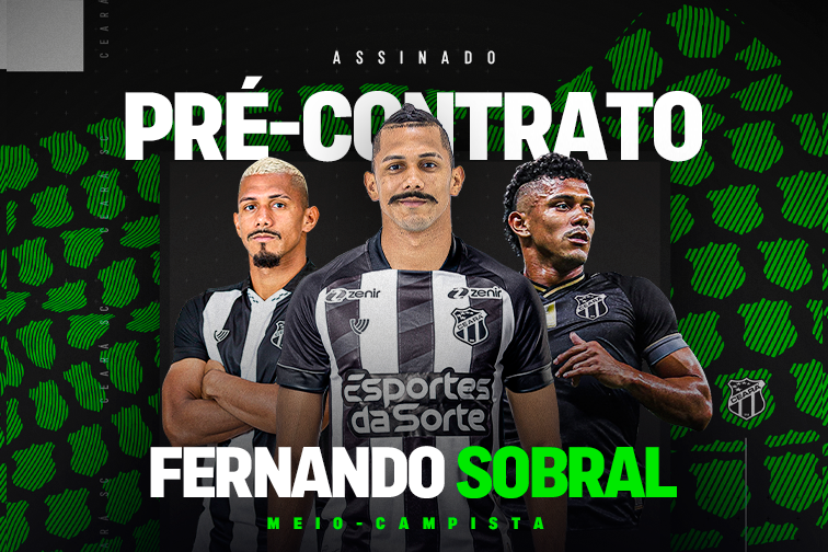 Contratação: Fernando Sobral retorna ao Ceará e será jogador do Vozão em 2025