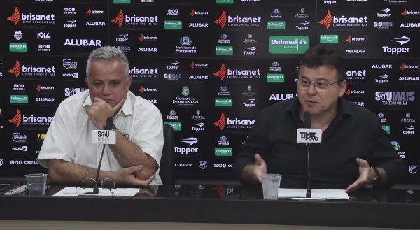 Robinson de Castro e Marcelo Segurado comentam sobre especulações, em coletiva de imprensa