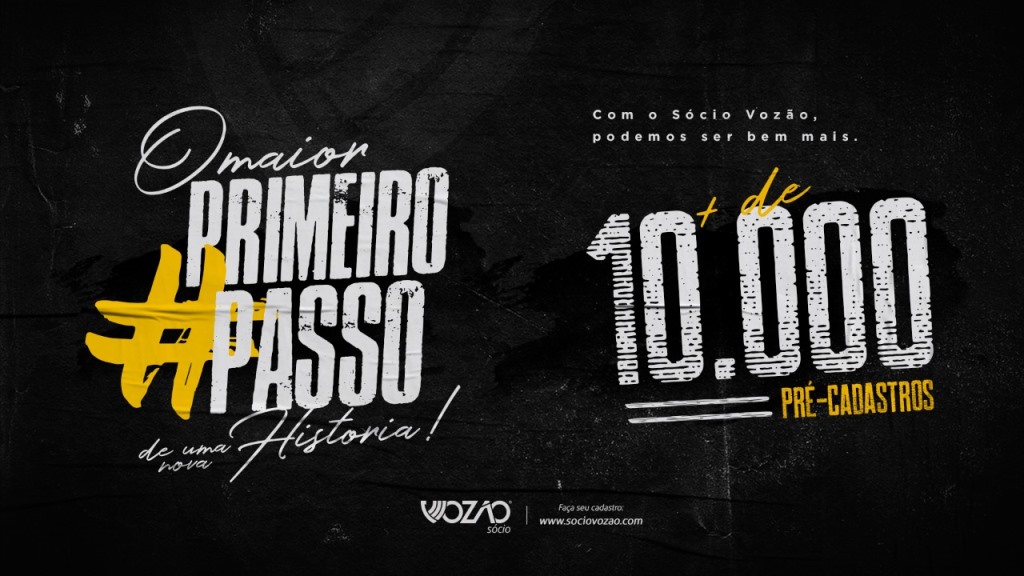 Em apenas um dia, Sócio Vozão atinge mais de 10 mil pré-cadastros no site