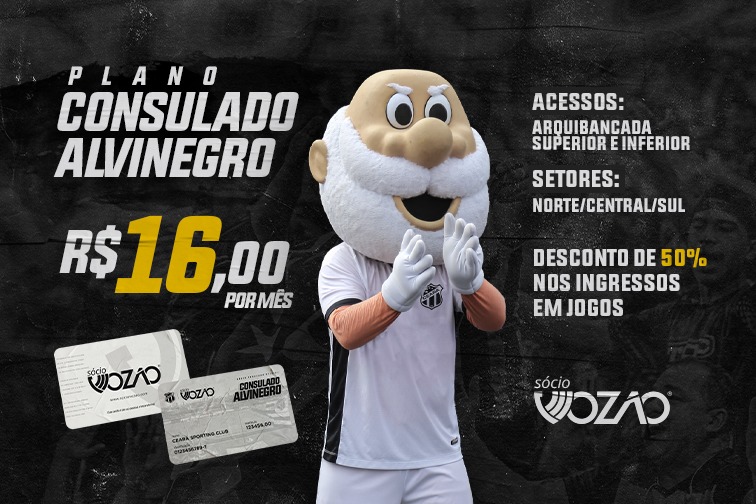 Sócio Vozão lança o plano Consulado Alvinegro, o quarto do novo programa