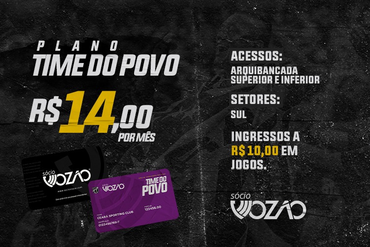 Ceará lança plano Time do Povo, último do seu novo programa de sócio-torcedor