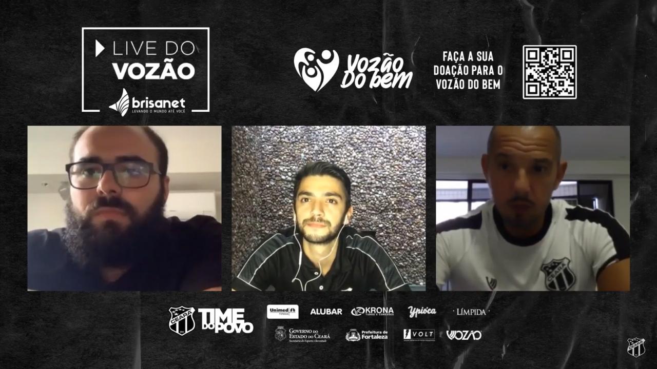 Ceará amplia Live do Vozão e realiza entrevista coletiva on-line