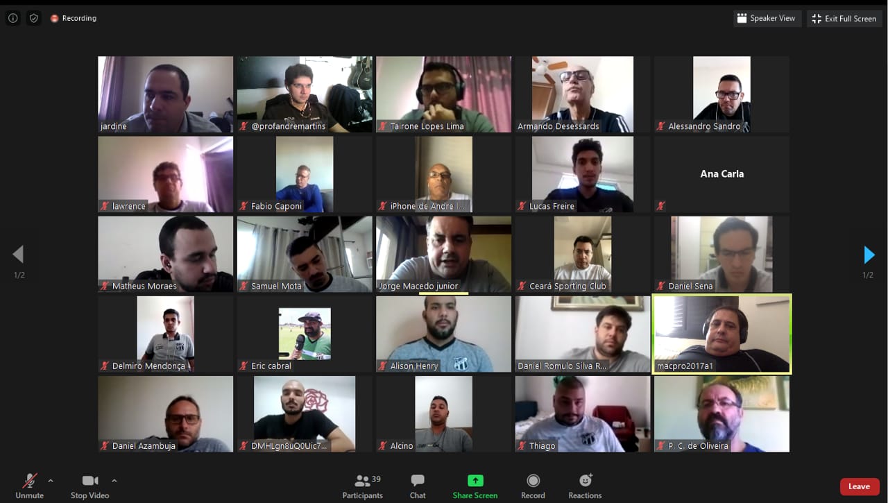 Seminário para profissionais do futebol de base do Vozão reúne todos os treinadores alvinegros em palestras