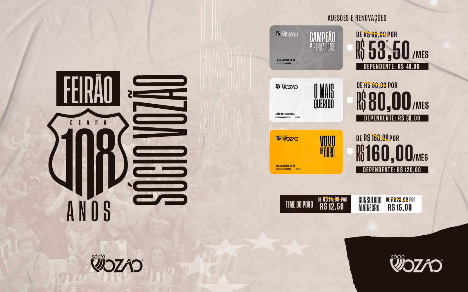 Feirão do Sócio: Promoção de aniversário prorrogada por mais uma semana