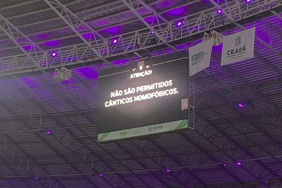 O Ceará S.C é terminantemente contra qualquer tipo de manifestação homofóbica