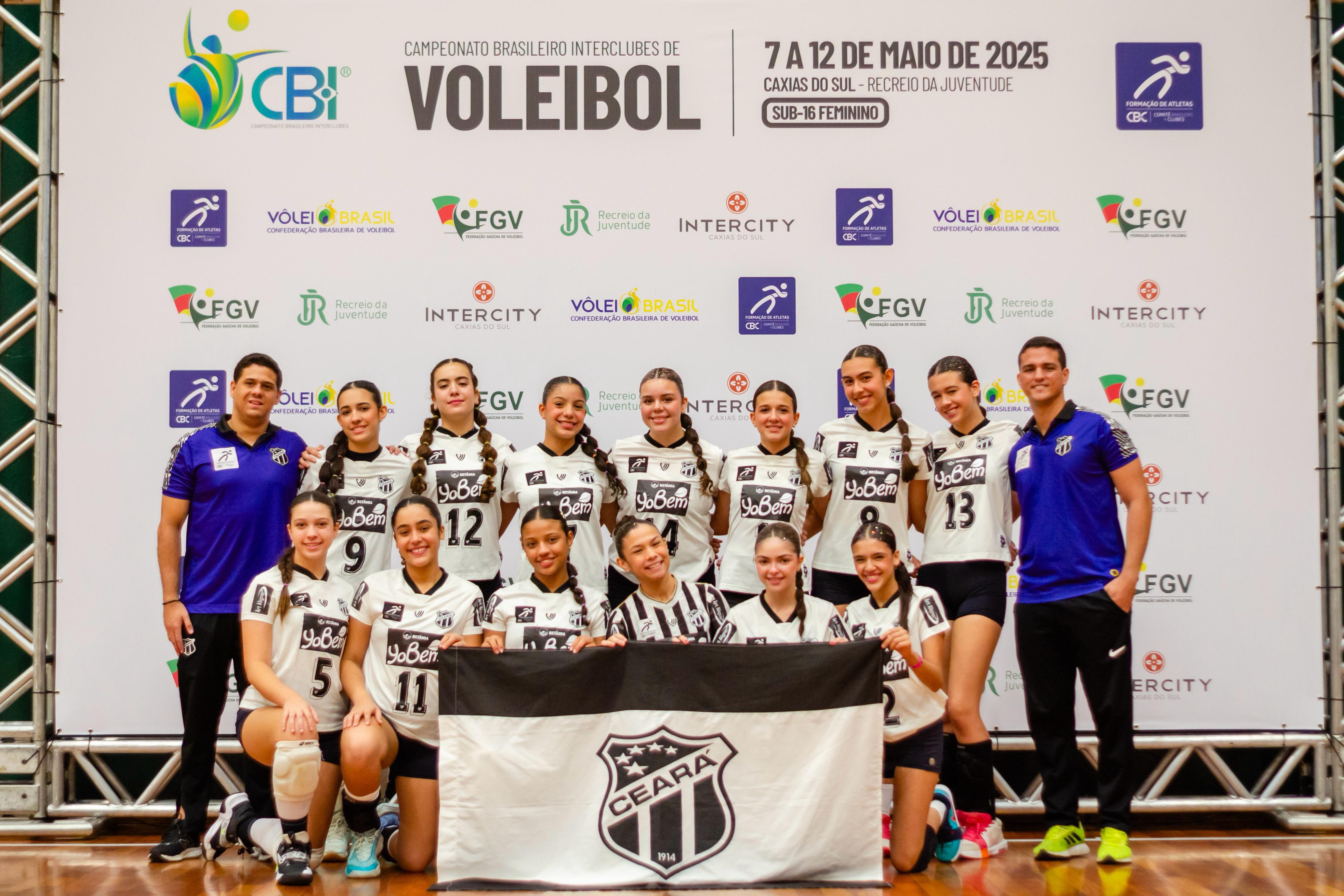 Vôlei: Ceará conclui participação no Circuito Brasileiro Interclubes Sub-16 na 5ª colocação