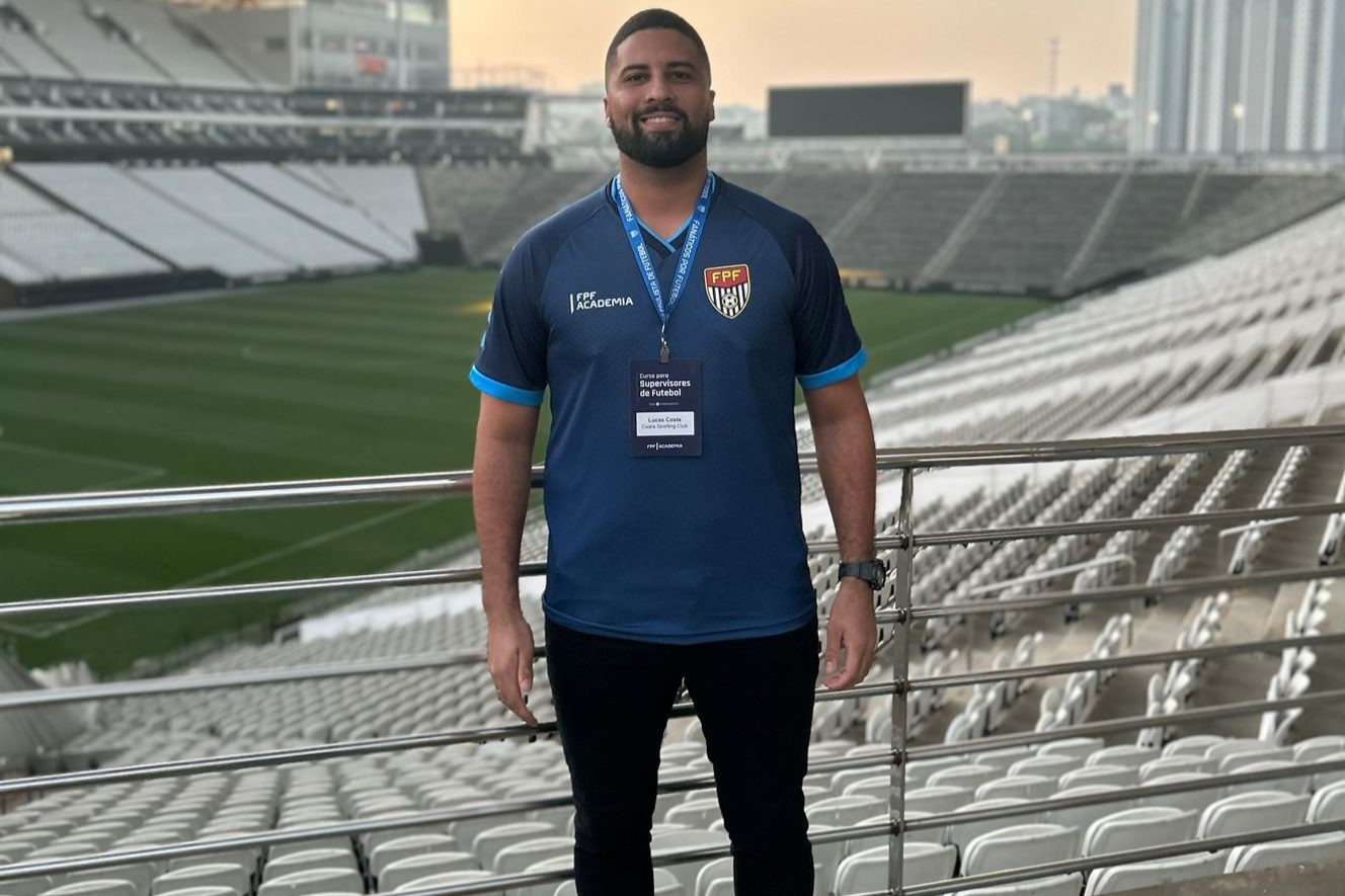 Supervisor do Ceará, Lucas Oliveira conclui qualificação da Federação Paulista de Futebol para supervisores