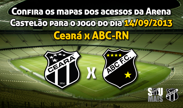 Torcedor Oficial: Confira os mapas de acessos para o jogo Ceará x ABC