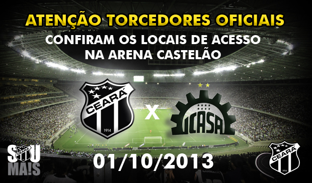 Confira os mapas de acessos para o jogo Ceará x Icasa