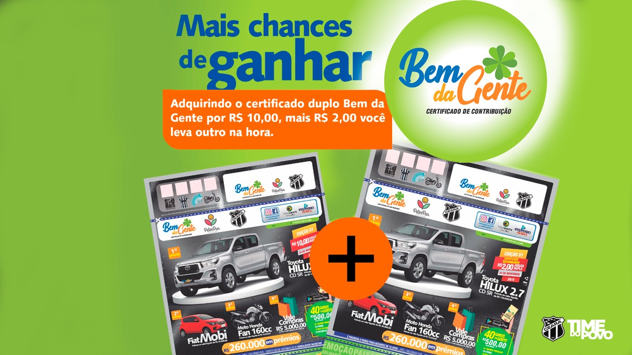 ‘Bem da Gente’: Ceará e Associação Peter Pan se unem em projeto de captação de recursos