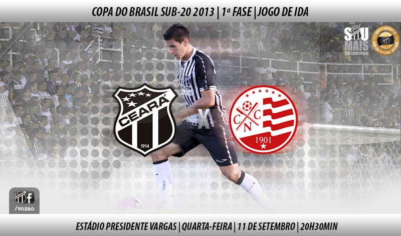 Com ingressos à venda, Sub-20 do Ceará encara o Náutico pela Copa do BR