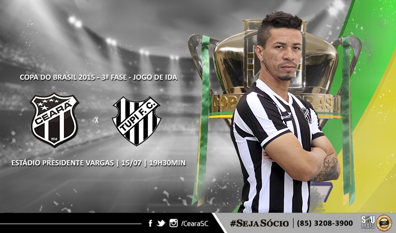 Pela Copa do Brasil, Vozão recebe o Tupi/MG no PV