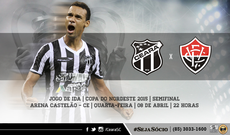 Jogando em casa, Ceará recebe o Vitória pela semifinal do Nordestão