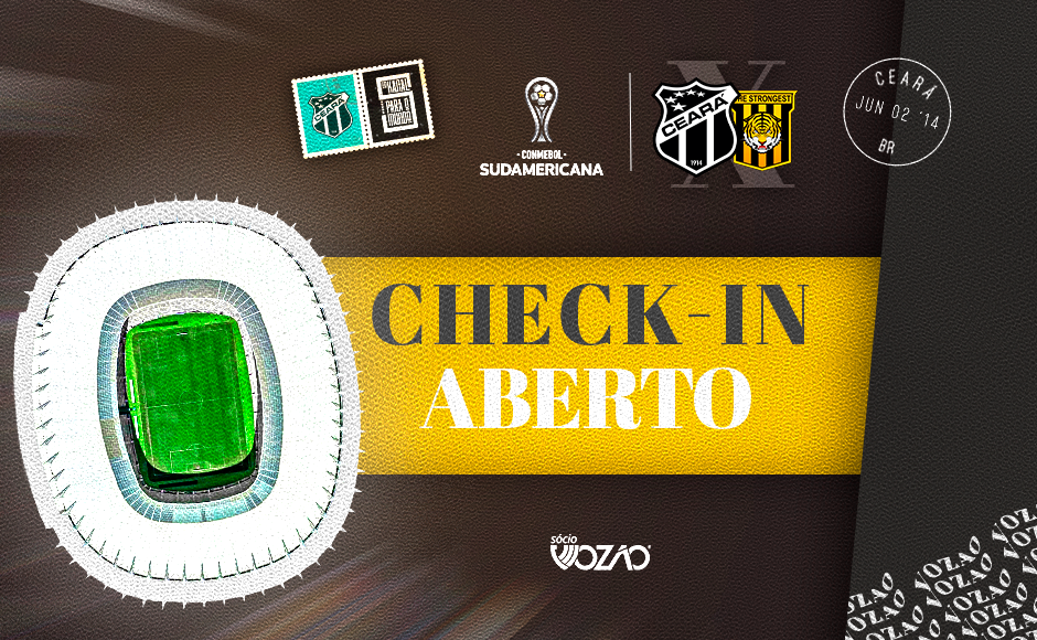 Sócio Vozão: Associados já podem realizar check-in para o confronto decisivo das oitavas de final da CONMEBOL Sudamericana