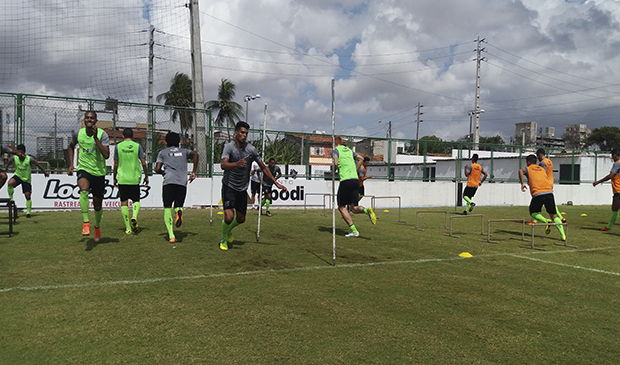 Treino físico na manhã dessa segunda-feira(15/08)