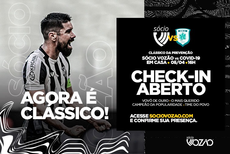 Sócio Vozão: Ceará convoca sua torcida para jogo contra o Coronavírus